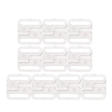 Maxbell 20x Plastic Bra Closure Sewing Clips Back Strap Holder Accessory White+Clear