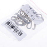 Maxbell 10pcs Alloy Replacement Bra Strap Slide Hook Fig 9 Lingerie Adjuster 25mm - Aladdin Shoppers