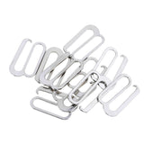 Maxbell 10pcs Alloy Replacement Bra Strap Slide Hook Fig 9 Lingerie Adjuster 25mm - Aladdin Shoppers