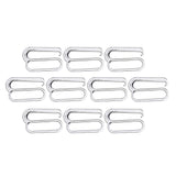 Maxbell 10pcs Alloy Replacement Bra Strap Slide Hook Fig 9 Lingerie Adjuster 25mm - Aladdin Shoppers