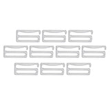 Maxbell 10pcs Alloy Replacement Bra Strap Slide Hook Fig 9 Lingerie Adjuster 26mm - Aladdin Shoppers