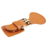 2 Sets Sew on Leather Snap Buckles Sewing Fasteners DIY Bag Making Brown