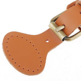 2 Sets Sew on Leather Snap Buckles Sewing Fasteners DIY Bag Making Brown
