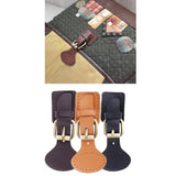 2 Sets Sew on Leather Snap Buckles Sewing Fasteners DIY Bag Making Brown
