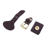 4 Sets Sew on Leather Magnetic Snap Buckles Sewing Fasteners for Bag Coffee