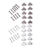 Maxbell 10 Sets Sewing Hooks and Eye Closures for Trousers and Skirt Silver - Aladdin Shoppers
