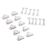 Maxbell 10 Sets Sewing Hooks and Eye Closures for Trousers and Skirt Silver - Aladdin Shoppers
