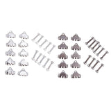 Maxbell 10 Sets Sewing Hooks and Eye Closures for Trousers and Skirt Silver - Aladdin Shoppers