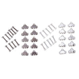 Maxbell 10 Sets Sewing Hooks and Eye Closures for Trousers and Skirt Silver - Aladdin Shoppers