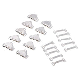 Maxbell 10 Sets Sewing Hooks and Eye Closures for Trousers and Skirt Silver - Aladdin Shoppers