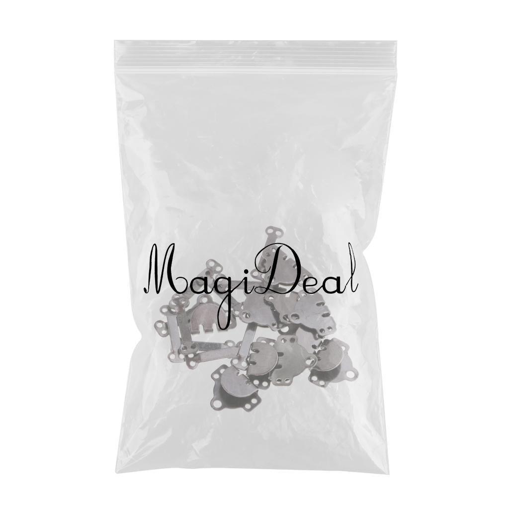 Maxbell Maxbell 10 Sets Sewing Hooks and Eye Closures for Trousers and Skirt Grey Black
