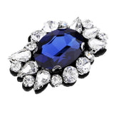 Maxbell Eye Shape Beads Rhinestone Applique Sew on Patch Clothes Accessories Blue - Aladdin Shoppers