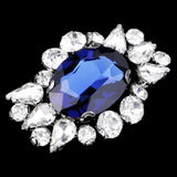 Maxbell Eye Shape Beads Rhinestone Applique Sew on Patch Clothes Accessories Blue - Aladdin Shoppers
