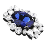 Maxbell Eye Shape Beads Rhinestone Applique Sew on Patch Clothes Accessories Blue - Aladdin Shoppers