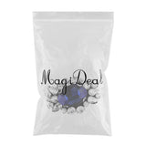 Maxbell Eye Shape Beads Rhinestone Applique Sew on Patch Clothes Accessories Blue - Aladdin Shoppers