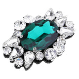 Maxbell Eye Shape Beads Rhinestone Applique Sew on Patch Clothes Accessories Green - Aladdin Shoppers