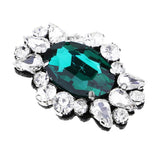 Maxbell Eye Shape Beads Rhinestone Applique Sew on Patch Clothes Accessories Green - Aladdin Shoppers