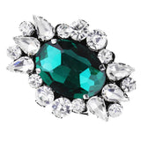 Maxbell Eye Shape Beads Rhinestone Applique Sew on Patch Clothes Accessories Green - Aladdin Shoppers