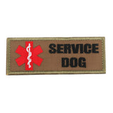 Maxbell 2pcs Service Dog  Embroidered Hook Loop Patch Fastener Sew on Patches