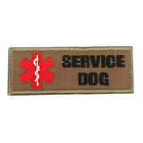 Maxbell Service Dog Morale Embroidered Hook Loop Patch Fastener Sew on Patch Tan - Aladdin Shoppers