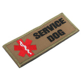 Maxbell Service Dog Morale Embroidered Hook Loop Patch Fastener Sew on Patch Tan - Aladdin Shoppers