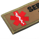 Maxbell 2pcs Service Dog  Embroidered Hook Loop Patch Fastener Sew on Patches