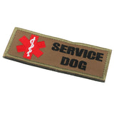 Maxbell 2pcs Service Dog  Embroidered Hook Loop Patch Fastener Sew on Patches