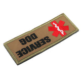 Maxbell Service Dog Morale Embroidered Hook Loop Patch Fastener Sew on Patch Tan - Aladdin Shoppers