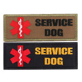 Maxbell Service Dog Morale Embroidered Hook Loop Patch Fastener Sew on Patch Tan - Aladdin Shoppers