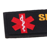 Maxbell Service Dog Morale Embroidered Hook Loop Patch Fastener Sew on Patch Black - Aladdin Shoppers
