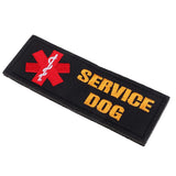 Maxbell 2pcs Service Dog  Embroidered Hook Loop Patch Fastener Sew on Patches