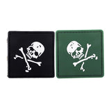 Maxbell 3D Skull Tactical Army Morale PVC Rubber Patch Fastener Green - Aladdin Shoppers