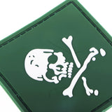 Maxbell 3D Skull Tactical Army Morale PVC Rubber Patch Fastener Green - Aladdin Shoppers
