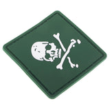 Maxbell 3D Skull Tactical Army Morale PVC Rubber Patch Fastener Green - Aladdin Shoppers
