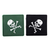 Maxbell 3D Skull Tactical Army Morale PVC Rubber Patch Fastener Green - Aladdin Shoppers