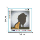 Maxbell 2 Set Cat Tiger Lion DIY 5D Diamond Painting Embroidery Cross Stitch Kit