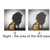 Maxbell 2 Set Cat Tiger Lion DIY 5D Diamond Painting Embroidery Cross Stitch Kit