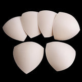 Maxbell 3x3 Pairs Soft Women's Triangle Bra Pads Inserts for Sports Bra Bikini Nude