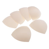 Maxbell 3x3 Pairs Soft Women's Triangle Bra Pads Inserts for Sports Bra Bikini Nude