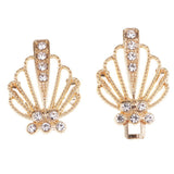 Maxbell 2 Pair Crystal Wedding Closure Hook and Eye Clasp for Sewing Crafts Supplies