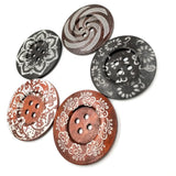 Maxbell 20cs Mixed Wooden 4 Holes Painted Sewing Buttons Craft DIY Scrapbooking