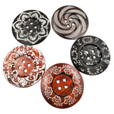Maxbell 20cs Mixed Wooden 4 Holes Painted Sewing Buttons Craft DIY Scrapbooking
