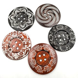 Maxbell 20cs Mixed Wooden 4 Holes Painted Sewing Buttons Craft DIY Scrapbooking