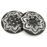 Maxbell 20cs Mixed Wooden 4 Holes Painted Sewing Buttons Craft DIY Scrapbooking