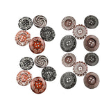 Maxbell 20cs Mixed Wooden 4 Holes Painted Sewing Buttons Craft DIY Scrapbooking