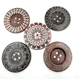 Maxbell 20cs Mixed Wooden 4 Holes Painted Sewing Buttons Craft DIY Scrapbooking