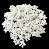 Maxbell 100Pcs White 2 Holes Snowflake Wooden Buttons for DIY Sewing Accessories - Aladdin Shoppers