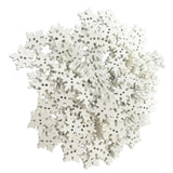 Maxbell 100Pcs White 2 Holes Snowflake Wooden Buttons for DIY Sewing Accessories - Aladdin Shoppers