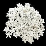 Maxbell 100Pcs White 2 Holes Snowflake Wooden Buttons for DIY Sewing Accessories - Aladdin Shoppers
