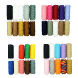 Maxbell 24Pcs/lot Hand Sewing Threads with Repair Upholstery Curved Needles Carpet